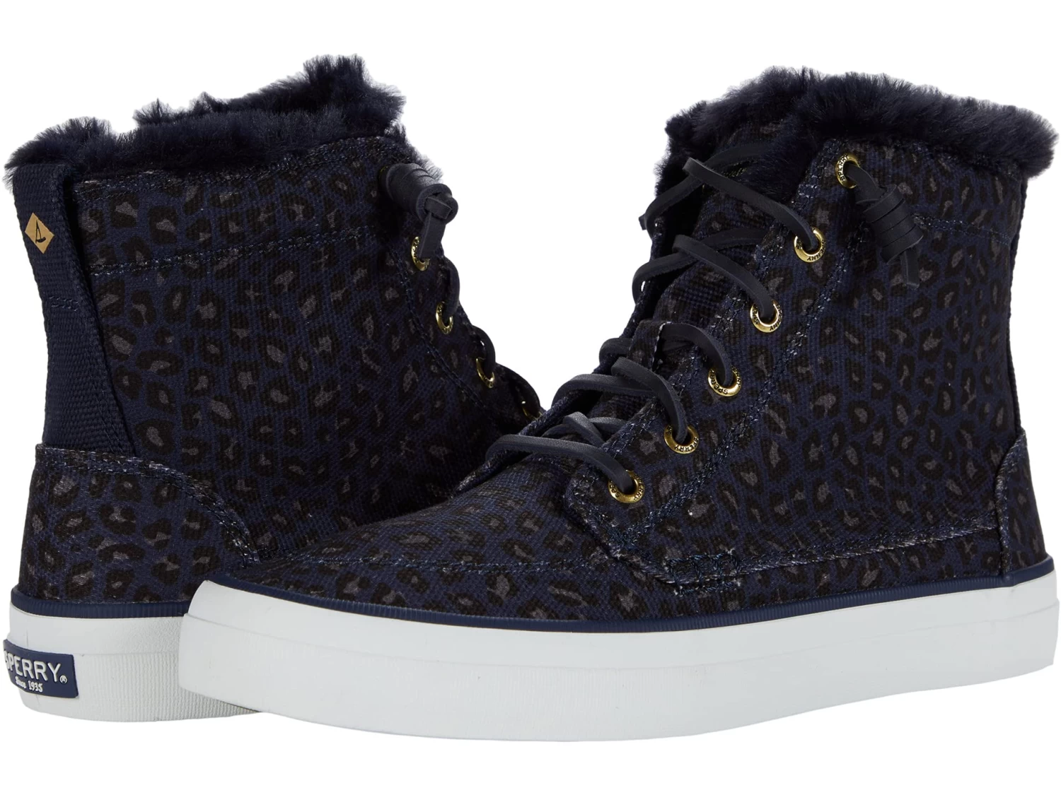 Sperry Crest High Top Animal Print Textile