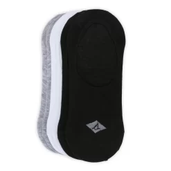 Sperry Men's Solid Mid Vamp Liner 6 Pk-Black/