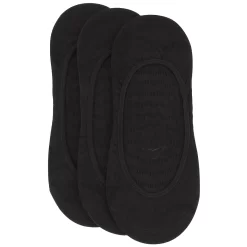 Sperry Women's Solid Black Micro Liner - 3 Pa