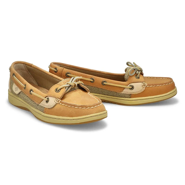 Sperry Womens Angelfish Boat Shoe - Linen Oat 4 Sperry Womens Angelfish Boat Shoe - Linen Oat - Image 4