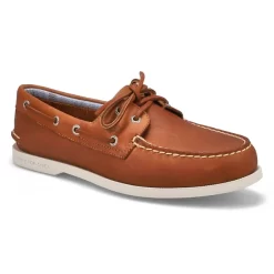 Sperry Mens Authentic Original Plushwave Boat Shoe- Tan