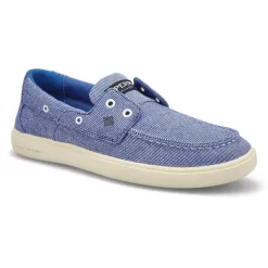 Sperry Mens Outer Banks 2-Eye Wshd Boat Shoe-Blue